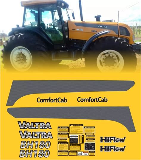 Kit Faixa Adesivo Trator Valtra Bh Sem Faixas Laterais Mebuscar