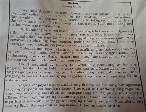 1ano Ang Pamagat Ng Tekstong Pampanitikan Na Iyong Binasa2anong Uri