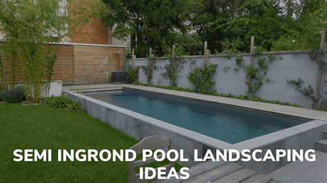 Semi Inground Pool Landscaping Ideas - Jam Pool Removals