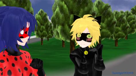 Mmd X Ladybug Never Give Chat Noir Catnip Youtube