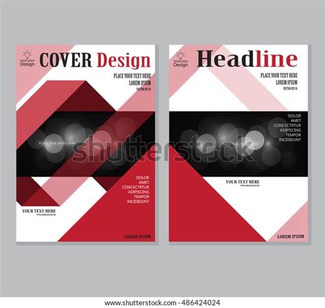 Annual Business Report Cover Template Booklet Stock Vector Royalty Free 486424024 Shutterstock