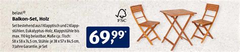 Belavi Balkon Set Holz Angebot Bei Aldi S D Prospekte De