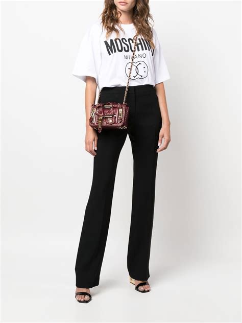 Moschino Tailored Straight Leg Trousers Farfetch