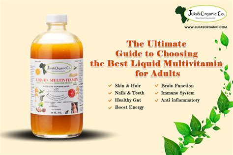 The Ultimate Guide To Choosing The Best Liquid Multivitamin For Adults Juka S Organic Co