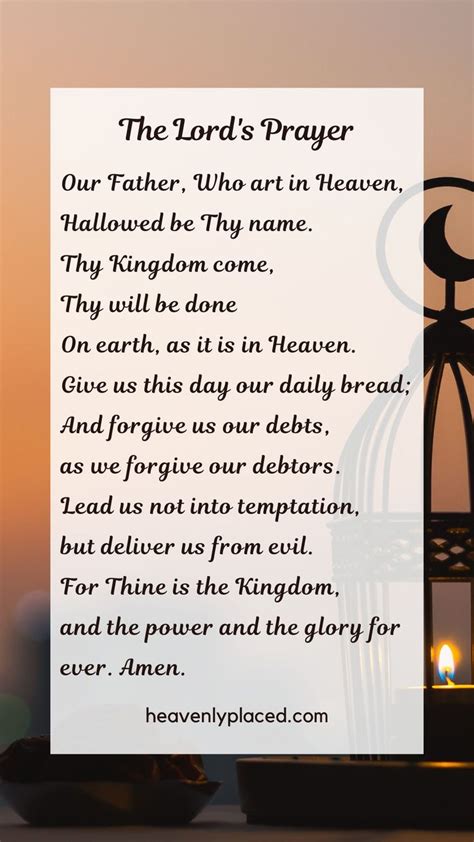 The Lord S Prayer Is One Of The Most Well Known And Beloved Prayers In