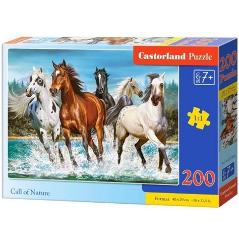 Hív természet Vadlovak Castorland Puzzle 200 db