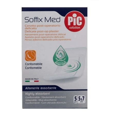 Pic Soffix Med Con Bactericida Post Op Aposito A X Cm Apositos