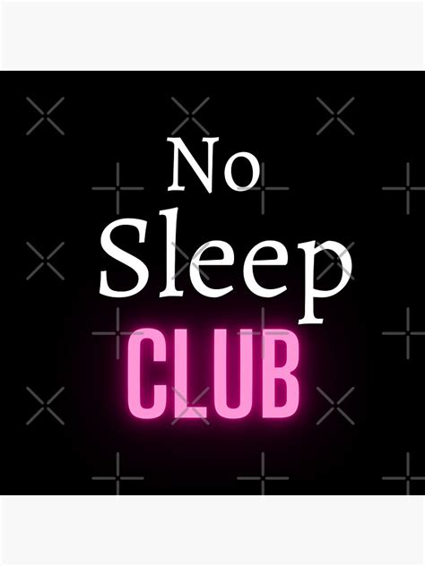 "No Sleep Club Design" Sticker for Sale by ET-Mart | Redbubble
