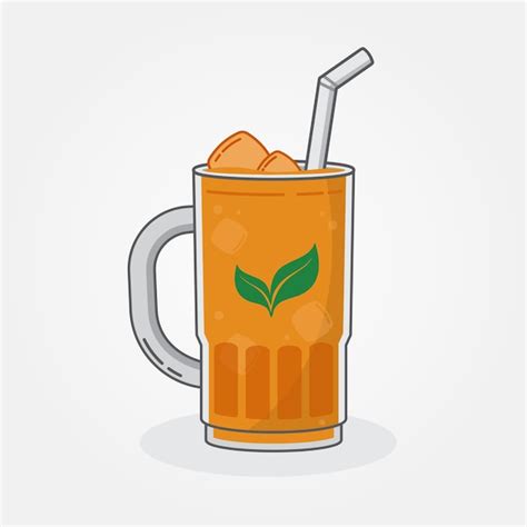 Ilustración De Té Helado Vector Premium