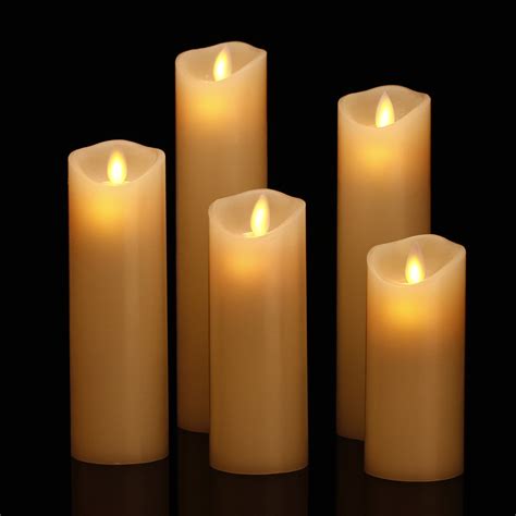 Flameless Candles, Battery Candles Flickering Flameless Candles With ...