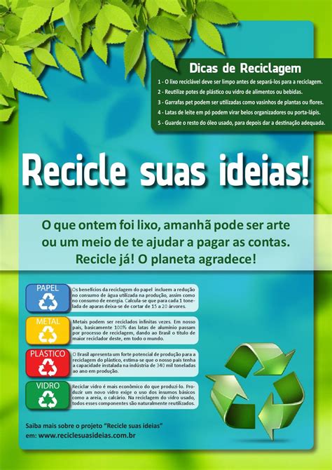 Cartaz Recicle Suas Ideias By Douglas Freitas De Morais Issuu