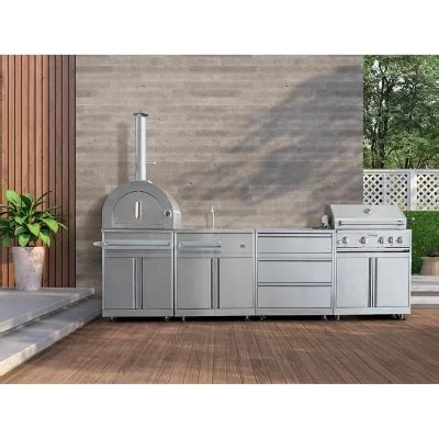 Thor Kitchen Piece Modular Outdoor Kitchen Island With Liquid Propane