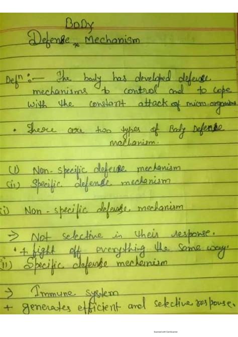 Solution Body Defense Mechanism First Line Defence Mechanism Second