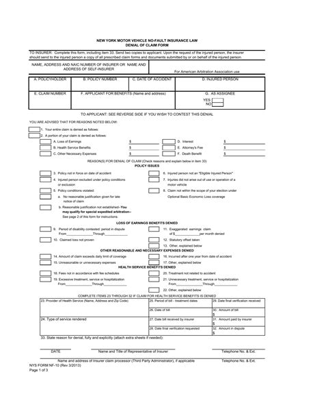 Nys Form Nf 10 ≡ Fill Out Printable Pdf Forms Online