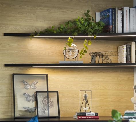 Shelving Idea - Corner Shelves With Hidden Lighting