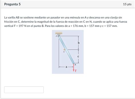 Solved The Rod AB Is Held By A Pin In A Bracket At A And Chegg