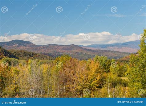 White Mountain National Forest In Autumn New Hampshire Stock Photo