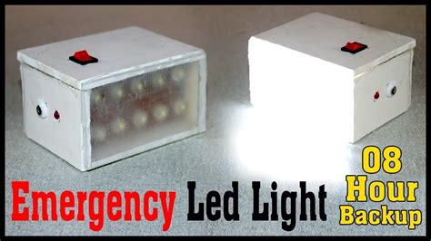 How To Make Rechargeable Emergency Led Light At Home Youtube