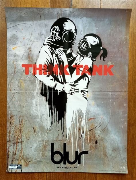 Banksy Blur Think Tank Original Poster Two Lps Charitystars