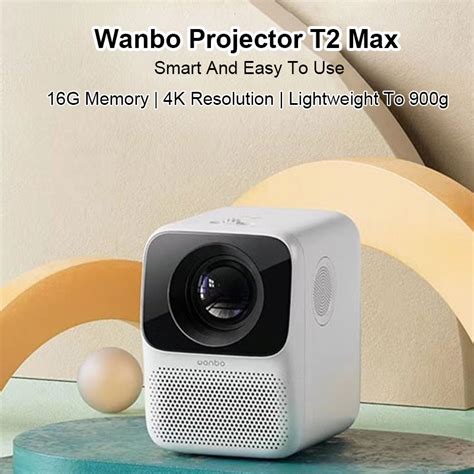 Wanbo T2 MAX Mini Projector Global Version Full HD 4K Projector Wifi