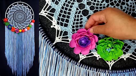 DIY Dreamcatcher wall hanging room decor Cómo tejer a crochet un