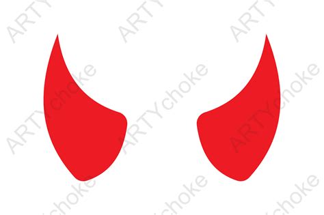 Devil Horns Svg File Ready For Cricut Illustration Par Artychoke