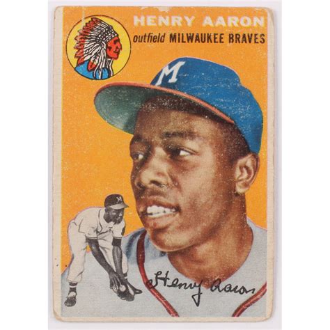 Hank Aaron 1954 Topps #128 RC | Pristine Auction