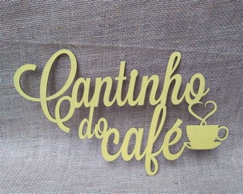 Lettering Cantinho Do Café Pintado Elo7 Produtos Especiais