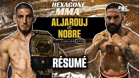 R Sum Hexagone Mma Kg Un Combat Exp Ditif Entre Michael