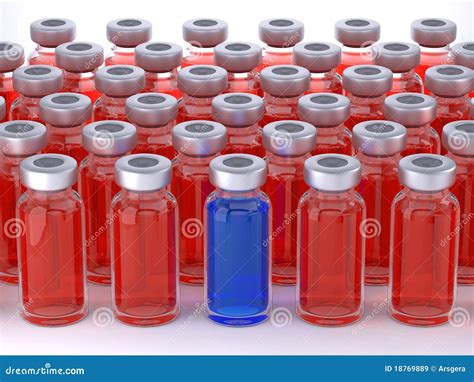 Medical Choice: Group of Ampules and Unique One Stock Illustration ...