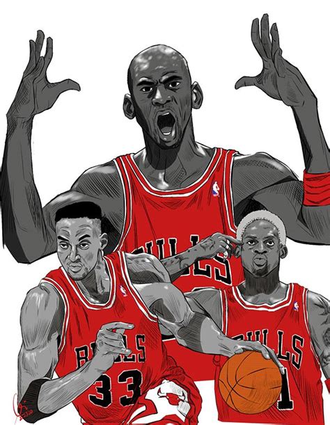 Chicago Bulls Big 3 On Behance Chicago Bulls Chicago Bulls Art