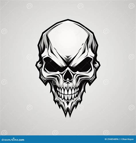 Movie Poster Design with Skull Stock Illustration - Illustration of bunch, drawn: 294854896