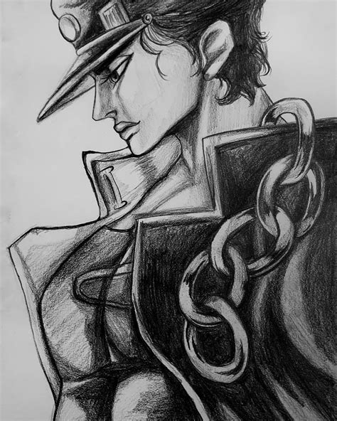 A Jojo Fan Art I Did In Pencil Ranimesketch