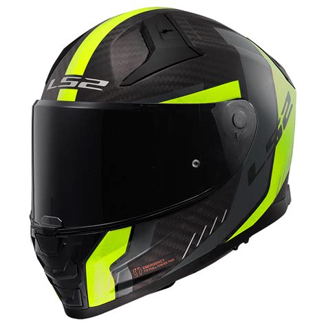 Casco LS2 FF811 Vector 2 Carbon Grid giallo | MotoStorm