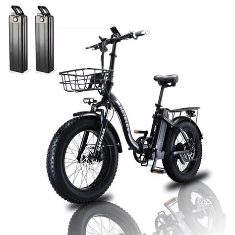 Keteles Kf9 Vélo électrique 20 Pouces Moteur 1000w Double Batterie Samsung 48v 18 Ah 2x18ah