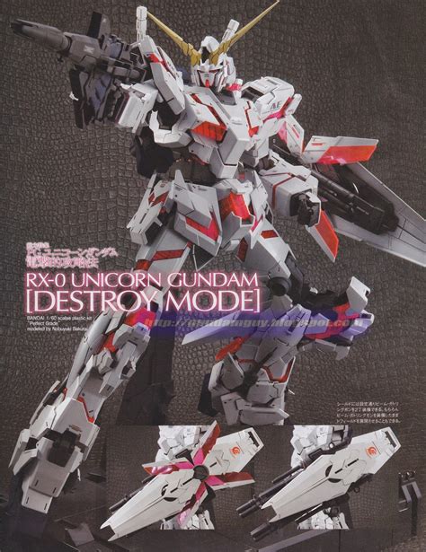 GUNDAM GUY PG 1 60 RX 0 Unicorn Gundam Full Build W Decal Applied