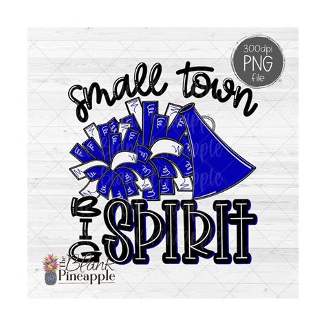 Cheer Design PNG Pom Pom And Megaphone Small Town Big Spiri Inspire