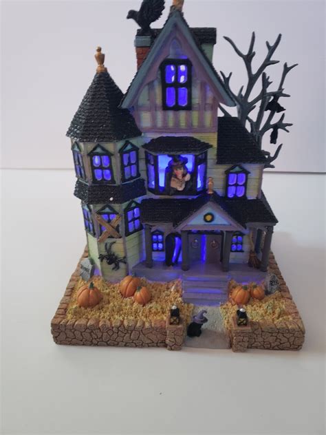 Lenox Halloween Haunted House Light Up Centerpiece Figurine Figure Ebay