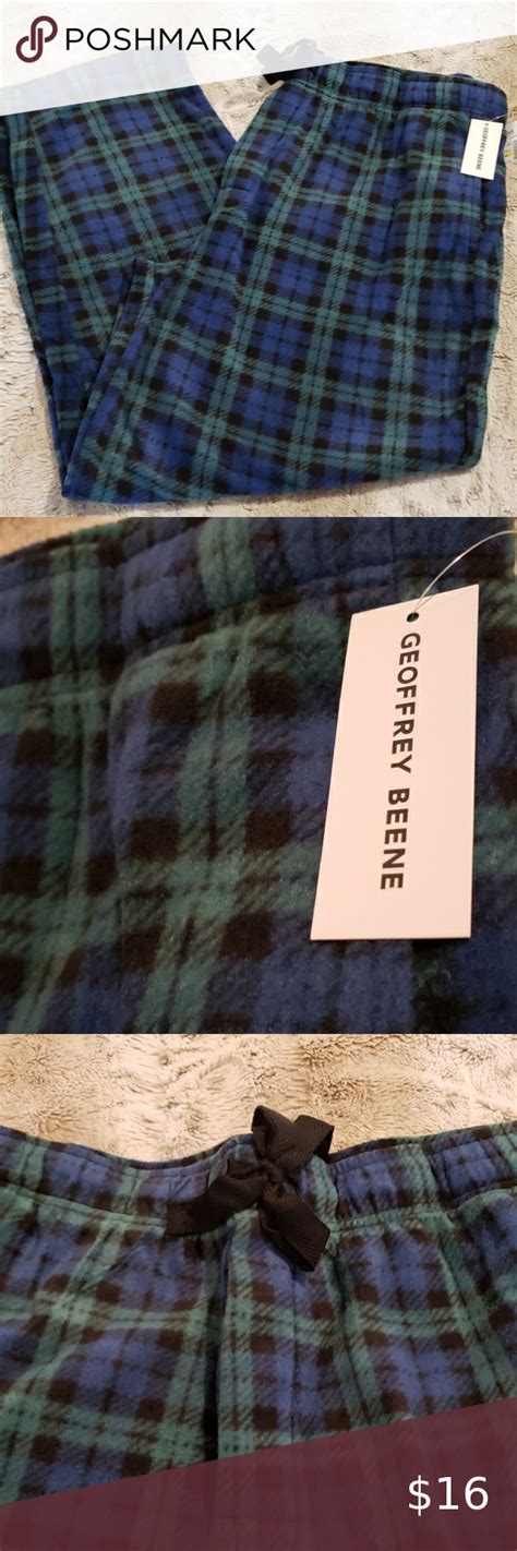 Nwt Geoffrey Beene Plaid Flannel Pajama Pants Flannel Pajama Pants