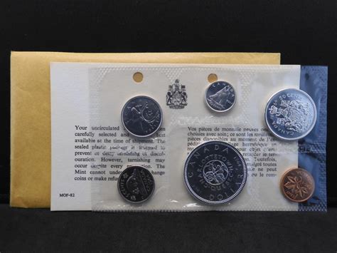 Sold Price 1964 Canadian Royal Canadian Mint Silver Proof Like Set 4