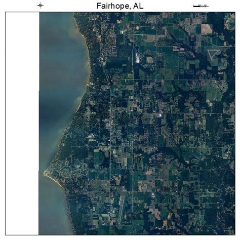 Aerial Photography Map of Fairhope, AL Alabama