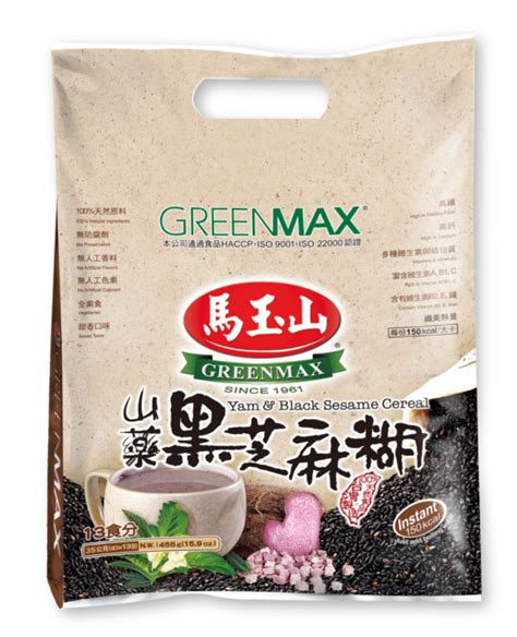 GREENMAX Yam Black Sesame Cereal Kuantin Trading