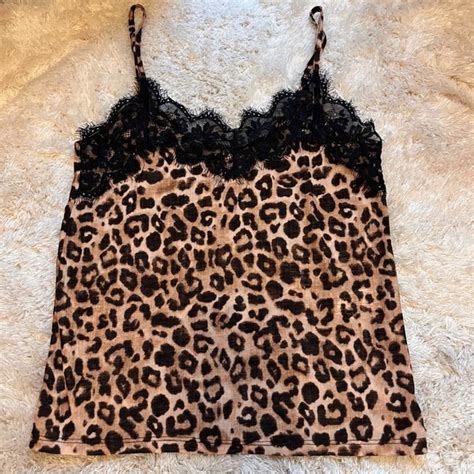 Zara Tops Zara Trafaluc Cheetah Lace Tank Poshmark