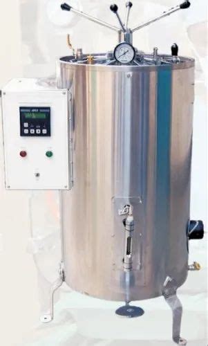 Stainless Steel Semi Automatic Double Wall Vertical Autoclave At Rs