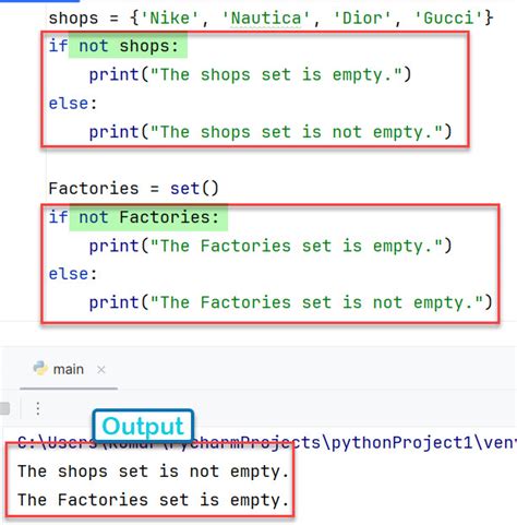 How To Check If A Python Set Is Empty 6 Ways Python Guides