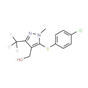 5 4 Chlorophenyl Sulfanyl 1 Methyl 3 Trifluoromethyl 1H Pyrazol 4