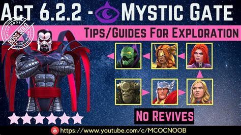 Mcoc Act 622 Mystic Rarity Gate Tipsguide No Revives Story Quest Youtube