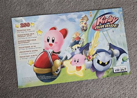 Kirby Air Ride Nintendo Gamecube UK PAL Genuine ViP Points Card