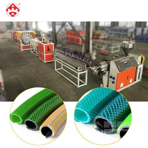 Pvc Fiber Reinforced Braided Garden Hose Extrusion Making Plastic