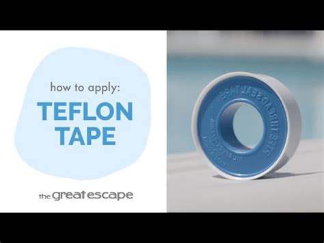 How To Apply Teflon Tape Youtube